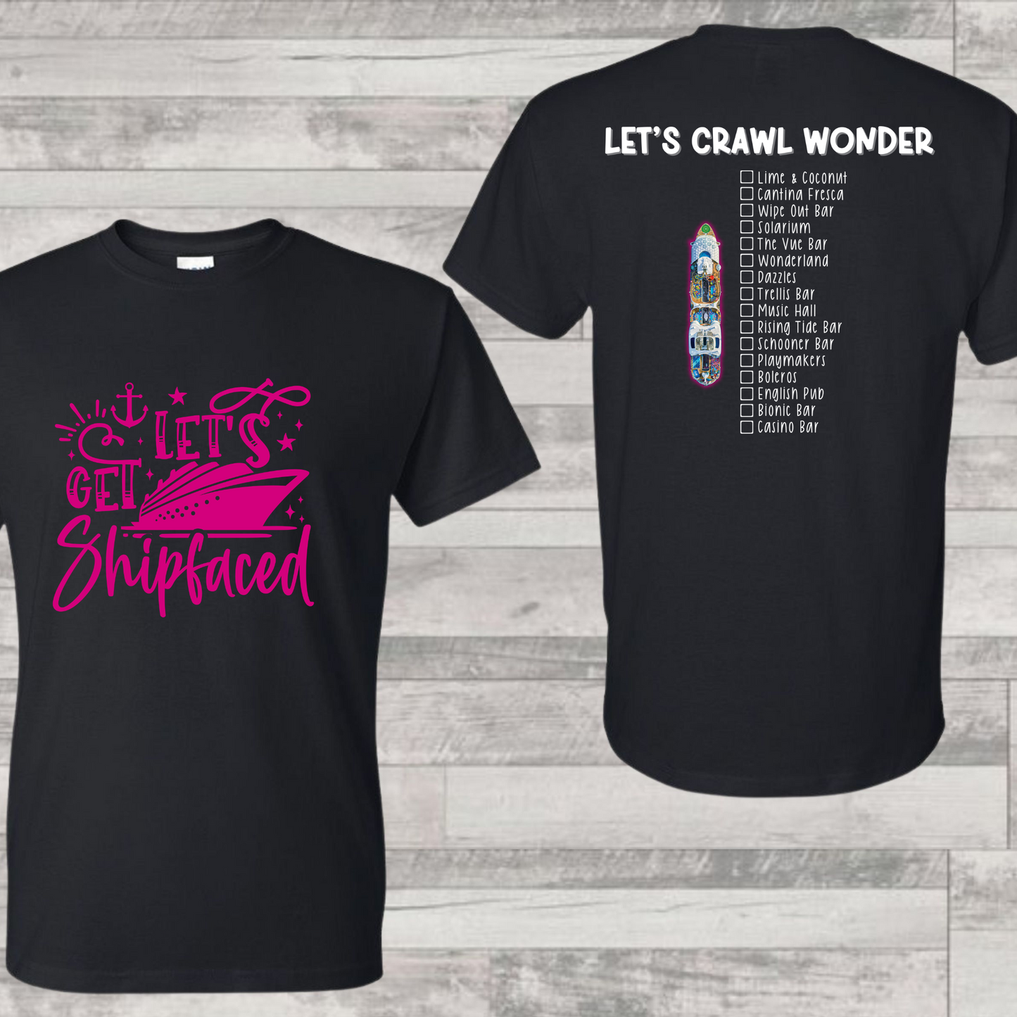 Wonder Bar Crawl Shirt | Cruise Shirt | Vacation Shirt