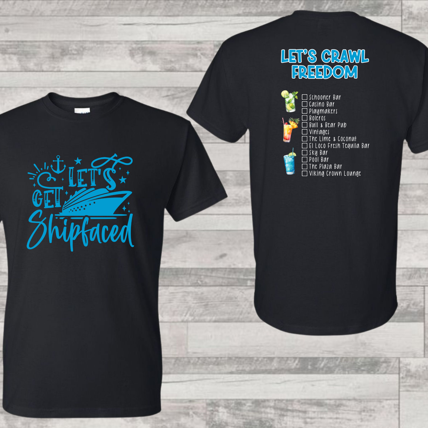 Freedom Bar Crawl Shirt | Cruise Shirt | Vacation Shirt