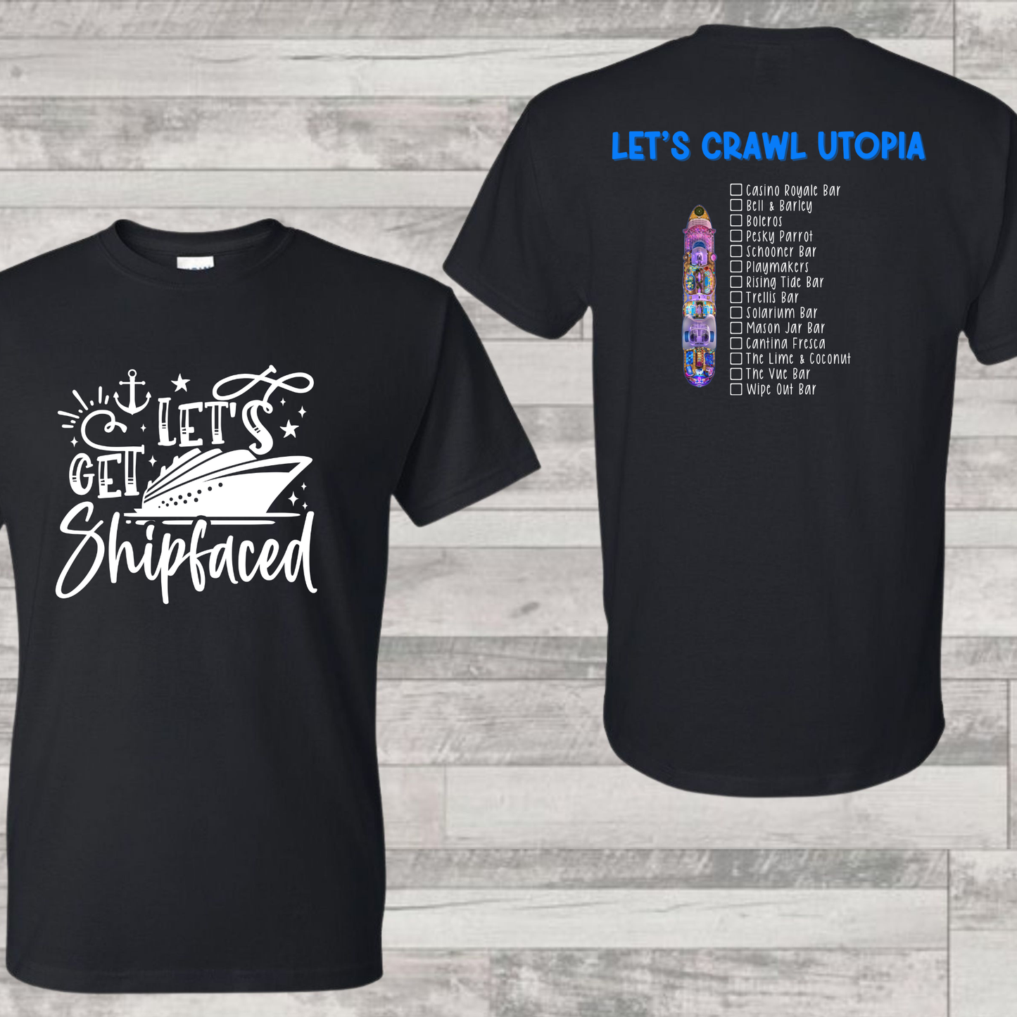 Utopia Bar Crawl Shirt | Cruise Shirt | Vacation Shirt