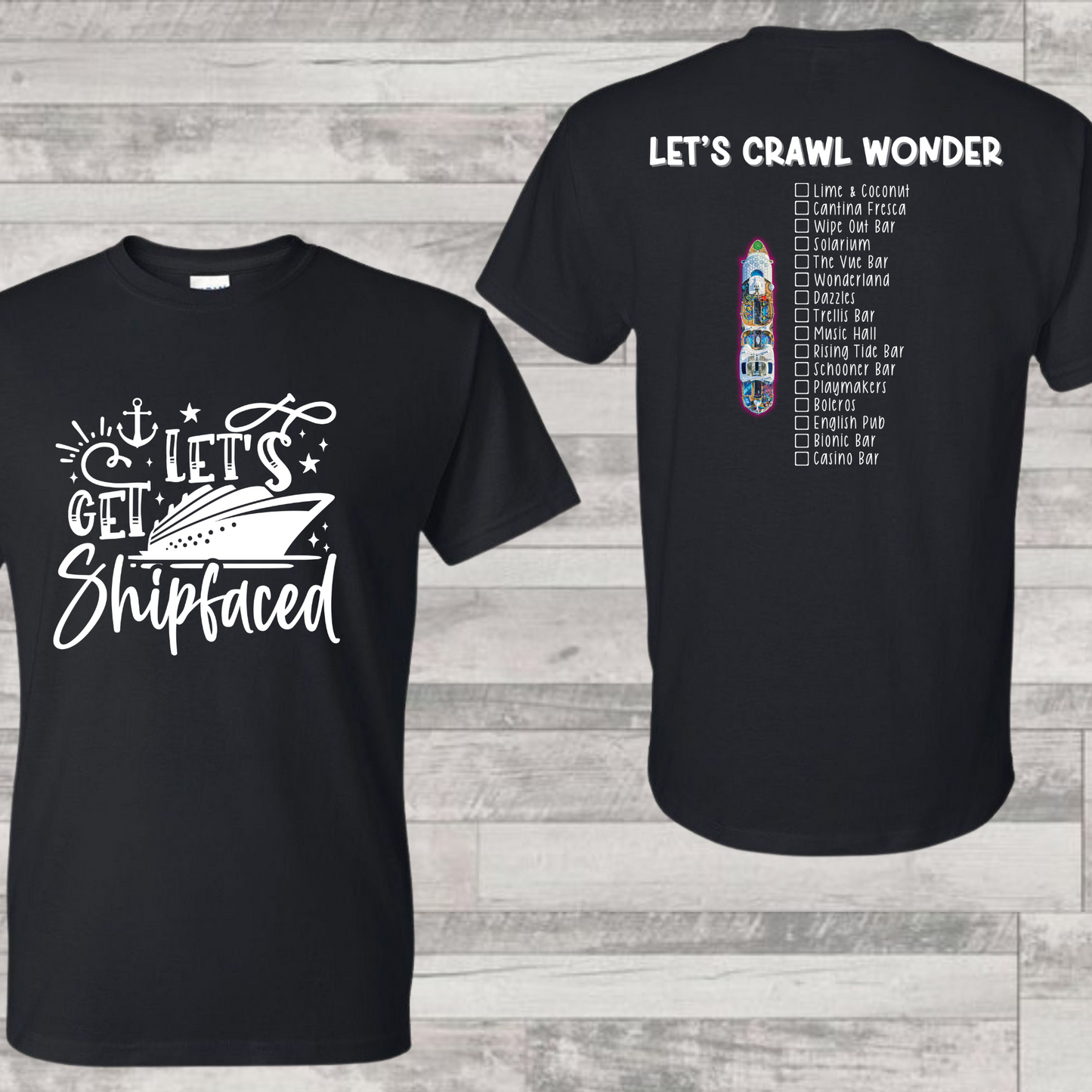 Wonder Bar Crawl Shirt | Cruise Shirt | Vacation Shirt